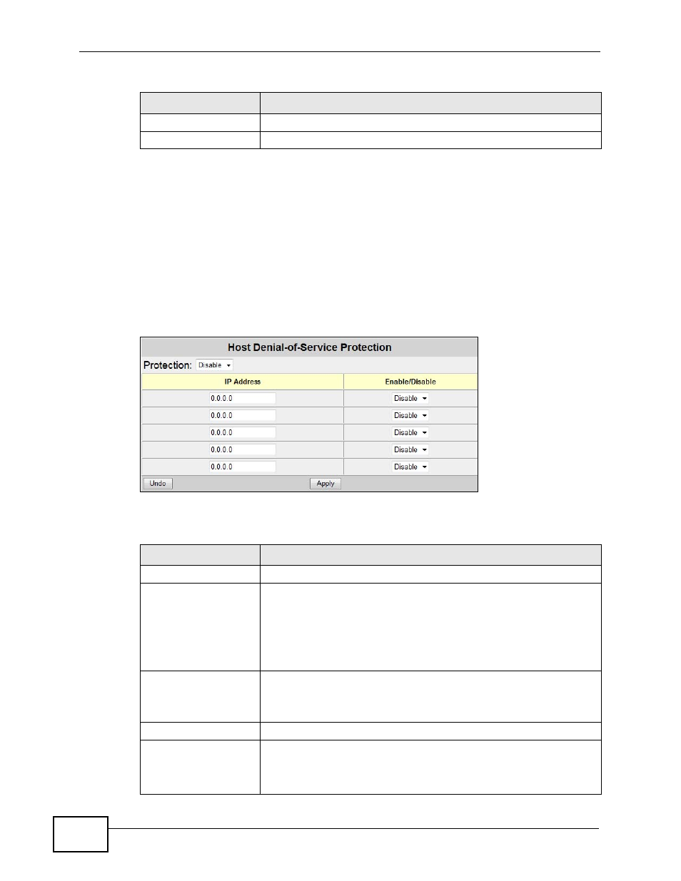 8 the host dos protection | ZyXEL Communications MES-2110 User Manual | Page 174 / 232