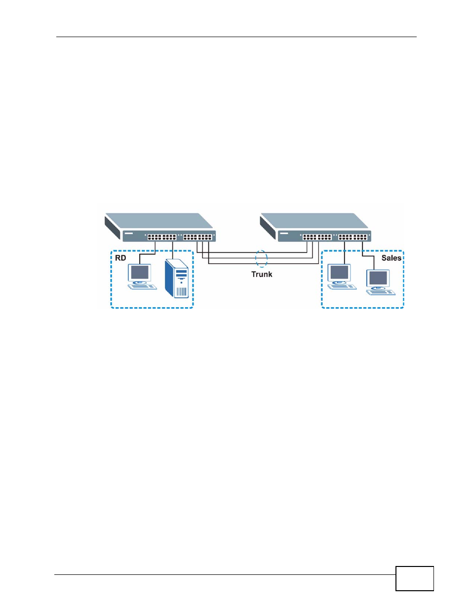 3 high performance switching example, 4 ieee 802.1q vlan application examples, 1 tag-based vlan example | ZyXEL Communications MES-2110 User Manual | Page 21 / 232