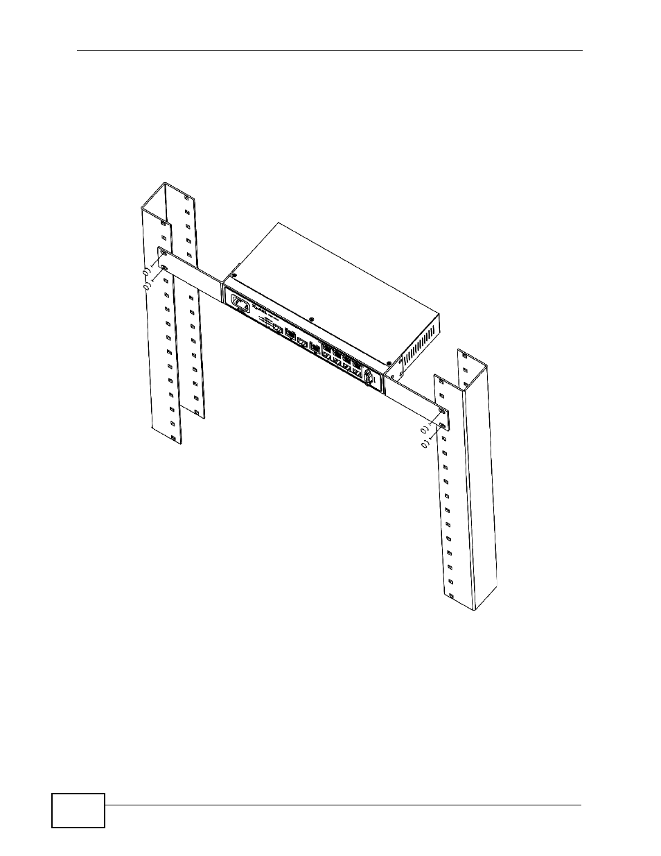 3 mounting the mes-2110 on a rack | ZyXEL Communications MES-2110 User Manual | Page 28 / 232