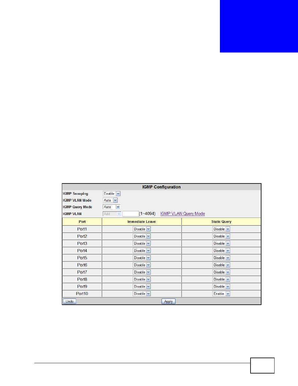 Tutorials, 1 igmp snooping, Chapter 4 tutorials | ZyXEL Communications MES-2110 User Manual | Page 37 / 232