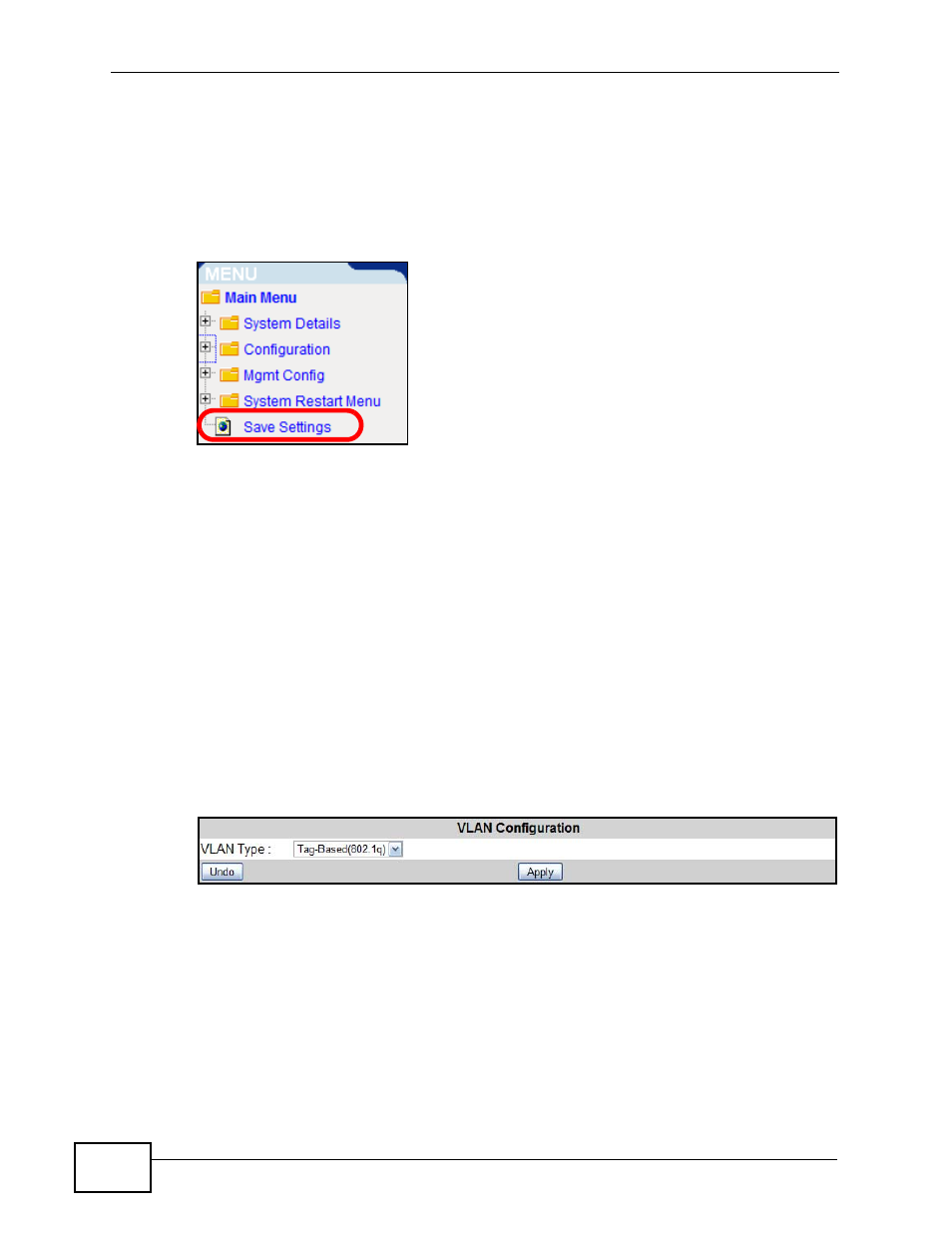 2 radius configuration | ZyXEL Communications MES-2110 User Manual | Page 38 / 232
