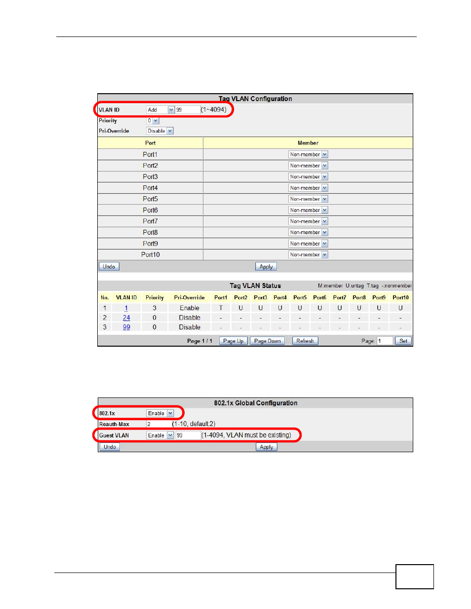 ZyXEL Communications MES-2110 User Manual | Page 39 / 232