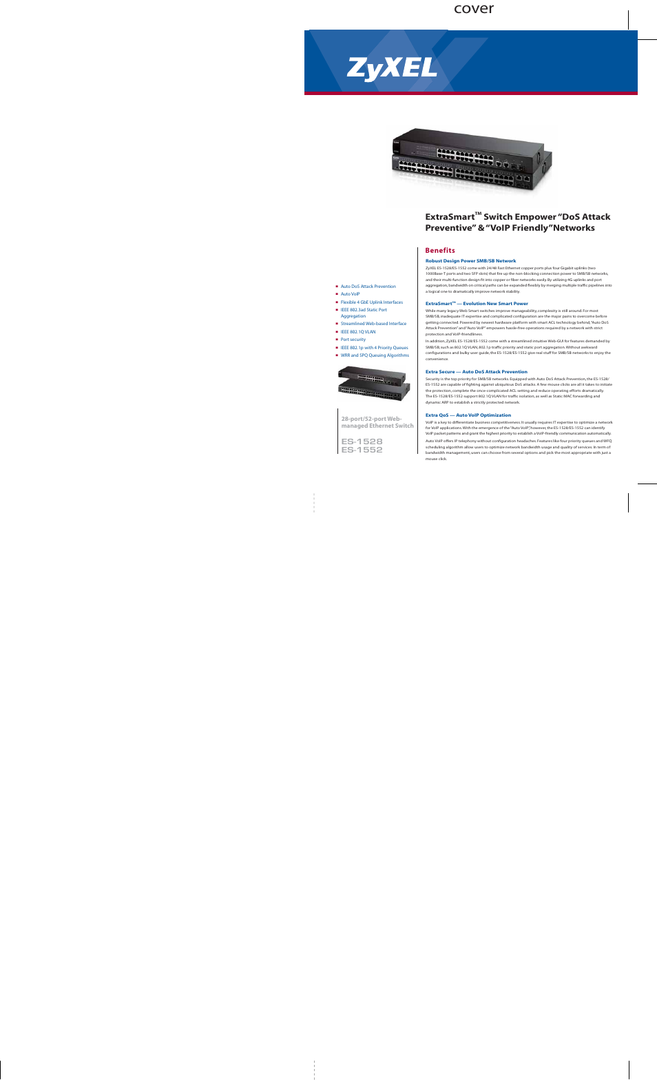 ZyXEL Communications EXTRASMART ES-1528 User Manual | 4 pages