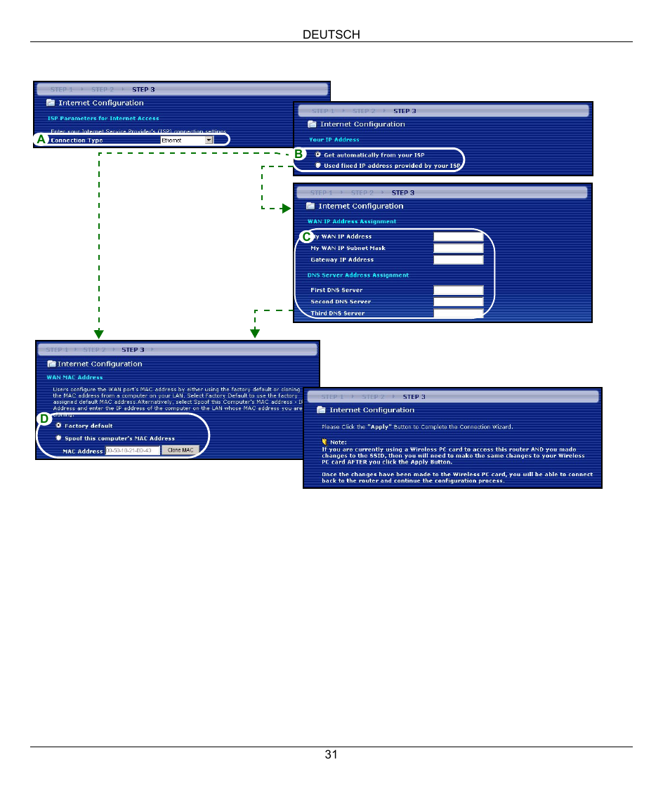ZyXEL Communications 802.11g Wireless Firewall Router 1-P-320W User Manual | Page 31 / 150