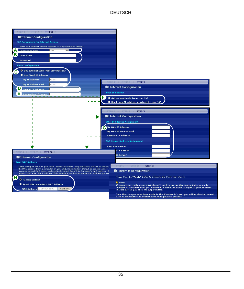 ZyXEL Communications 802.11g Wireless Firewall Router 1-P-320W User Manual | Page 35 / 150