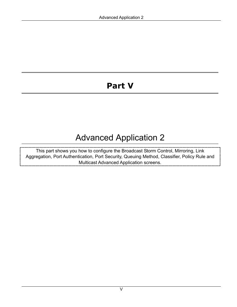 Part5, Advanced application 2, Part v | ZyXEL Communications ZyXEL Dimension GS-3012 User Manual | Page 107 / 259