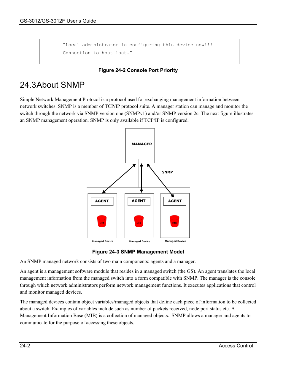 About snmp, 3 about snmp | ZyXEL Communications ZyXEL Dimension GS-3012 User Manual | Page 166 / 259