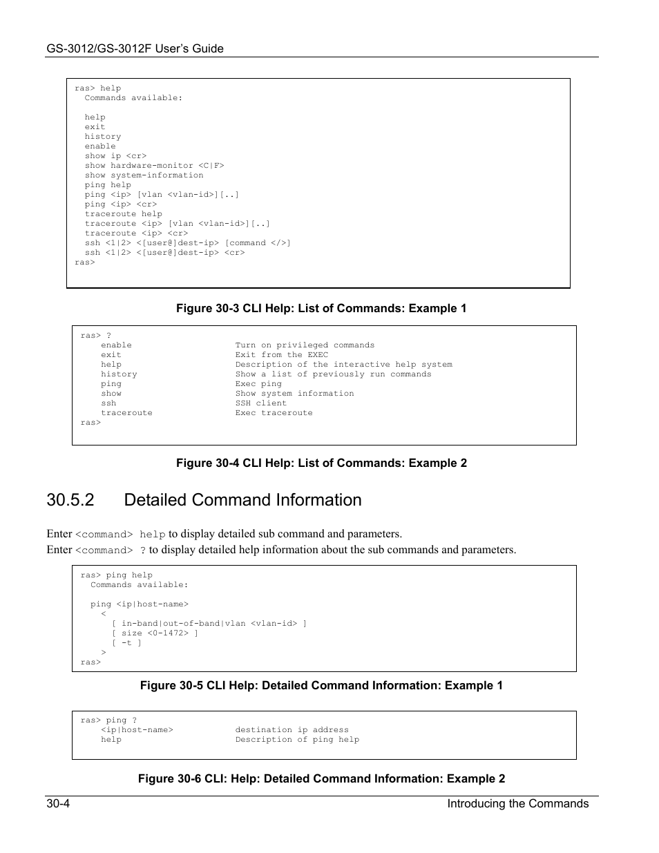 2 detailed command information | ZyXEL Communications ZyXEL Dimension GS-3012 User Manual | Page 198 / 259