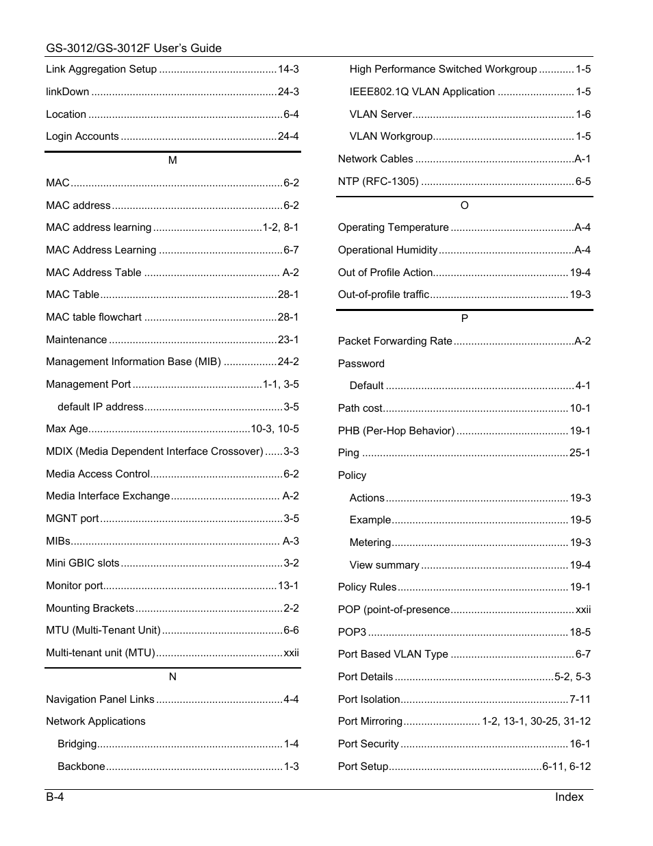 ZyXEL Communications ZyXEL Dimension GS-3012 User Manual | Page 255 / 259