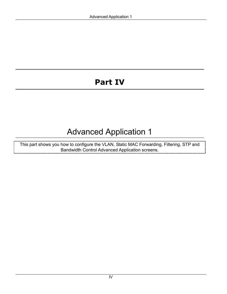 Part4, Advanced application 1, Part iv | ZyXEL Communications ZyXEL Dimension GS-3012 User Manual | Page 79 / 259