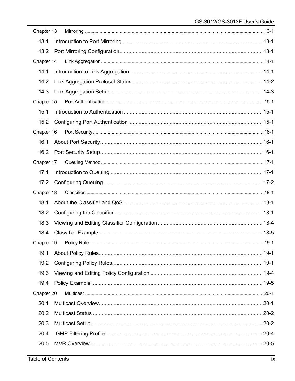 ZyXEL Communications ZyXEL Dimension GS-3012 User Manual | Page 9 / 259