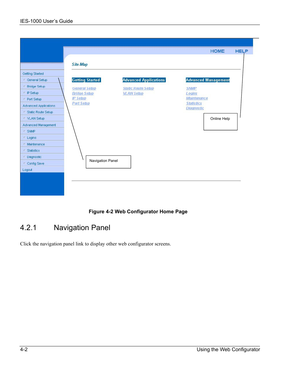 1 navigation panel | ZyXEL Communications ZyXEL DMA 1000 User Manual | Page 28 / 120
