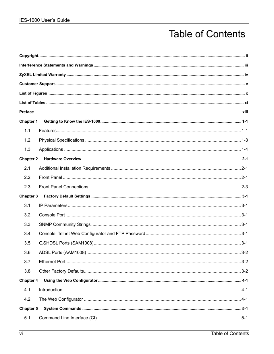 ZyXEL Communications ZyXEL DMA 1000 User Manual | Page 6 / 120