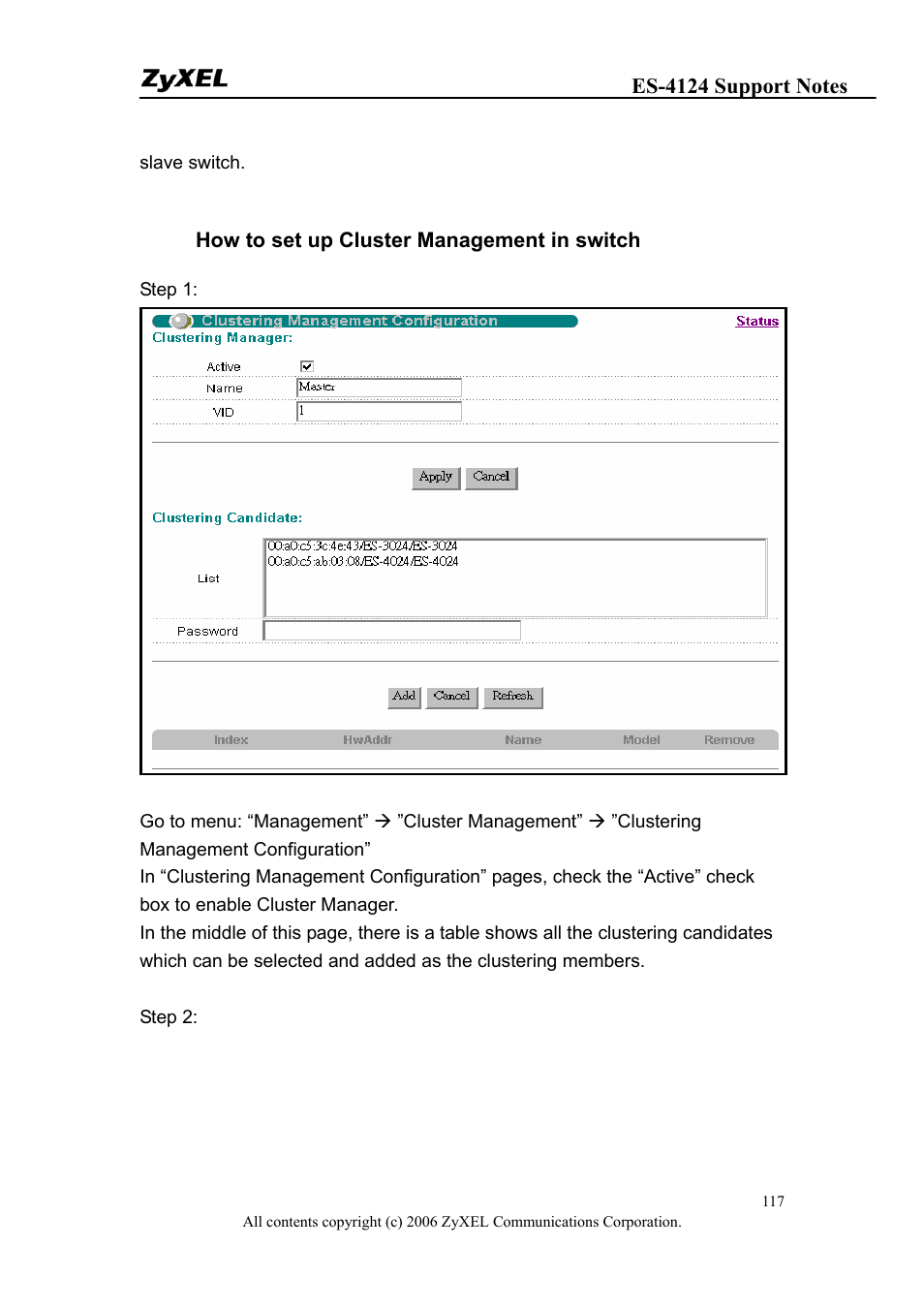 ZyXEL Communications ZyXEL Dimension ES-4124 User Manual | Page 117 / 135