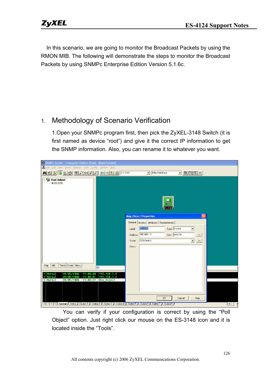 Methodology of scenario verification | ZyXEL Communications ZyXEL Dimension ES-4124 User Manual | Page 126 / 135