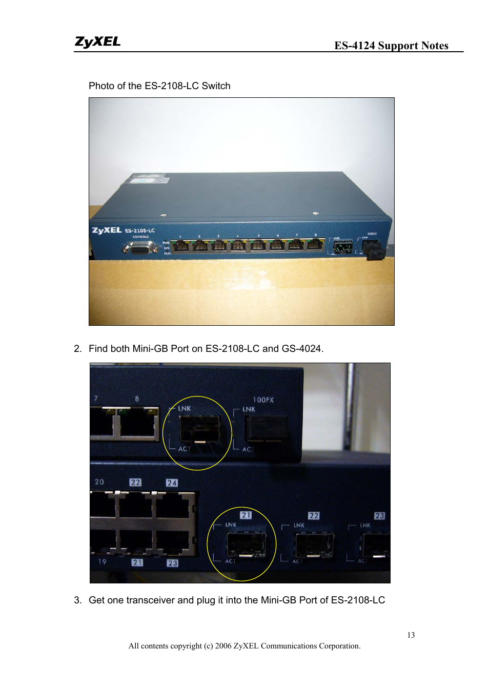 ZyXEL Communications ZyXEL Dimension ES-4124 User Manual | Page 13 / 135