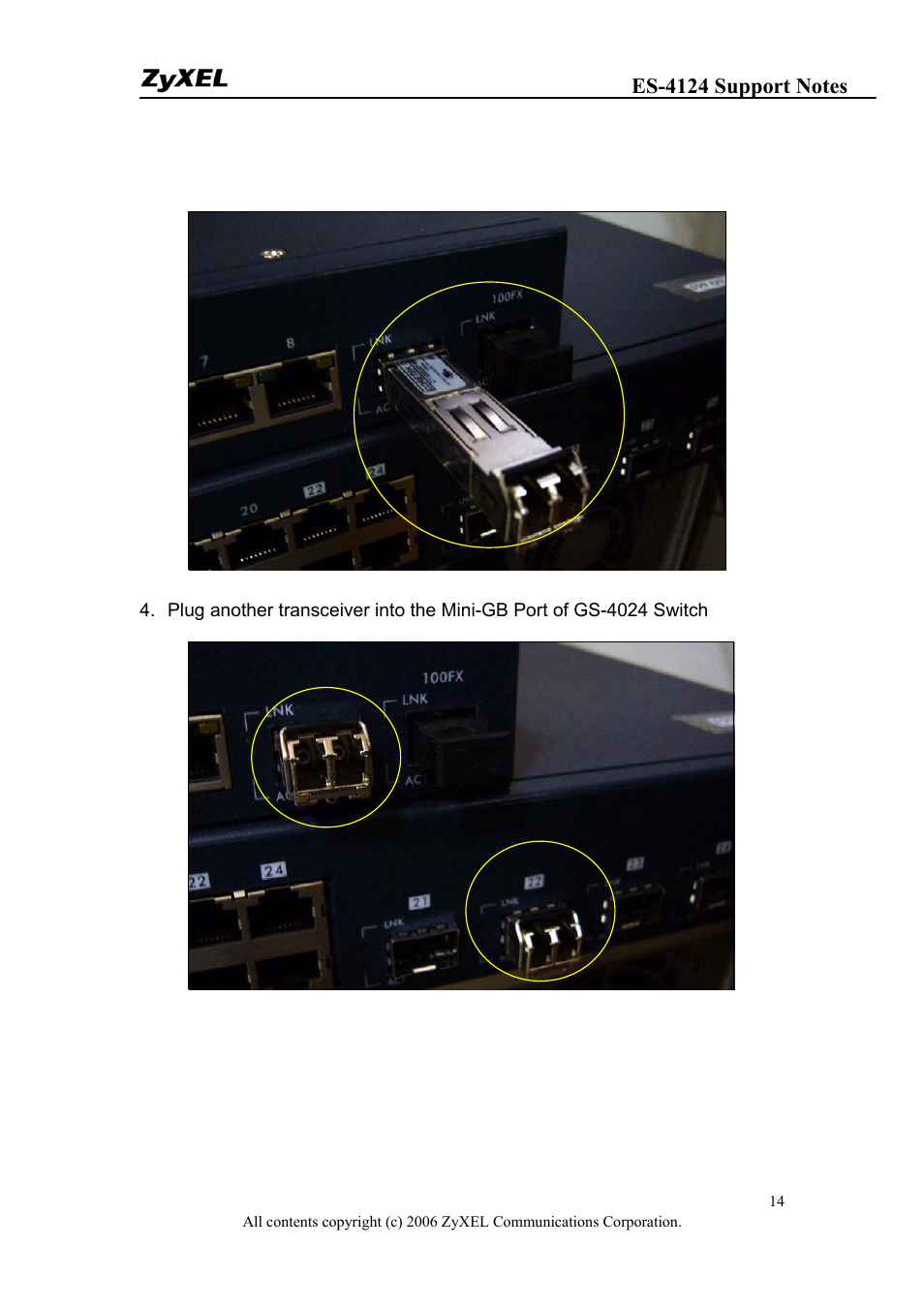 ZyXEL Communications ZyXEL Dimension ES-4124 User Manual | Page 14 / 135