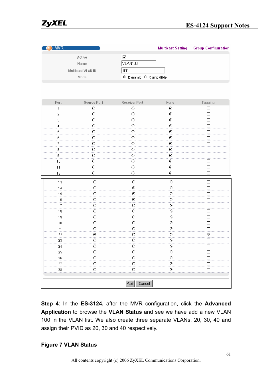 ZyXEL Communications ZyXEL Dimension ES-4124 User Manual | Page 61 / 135