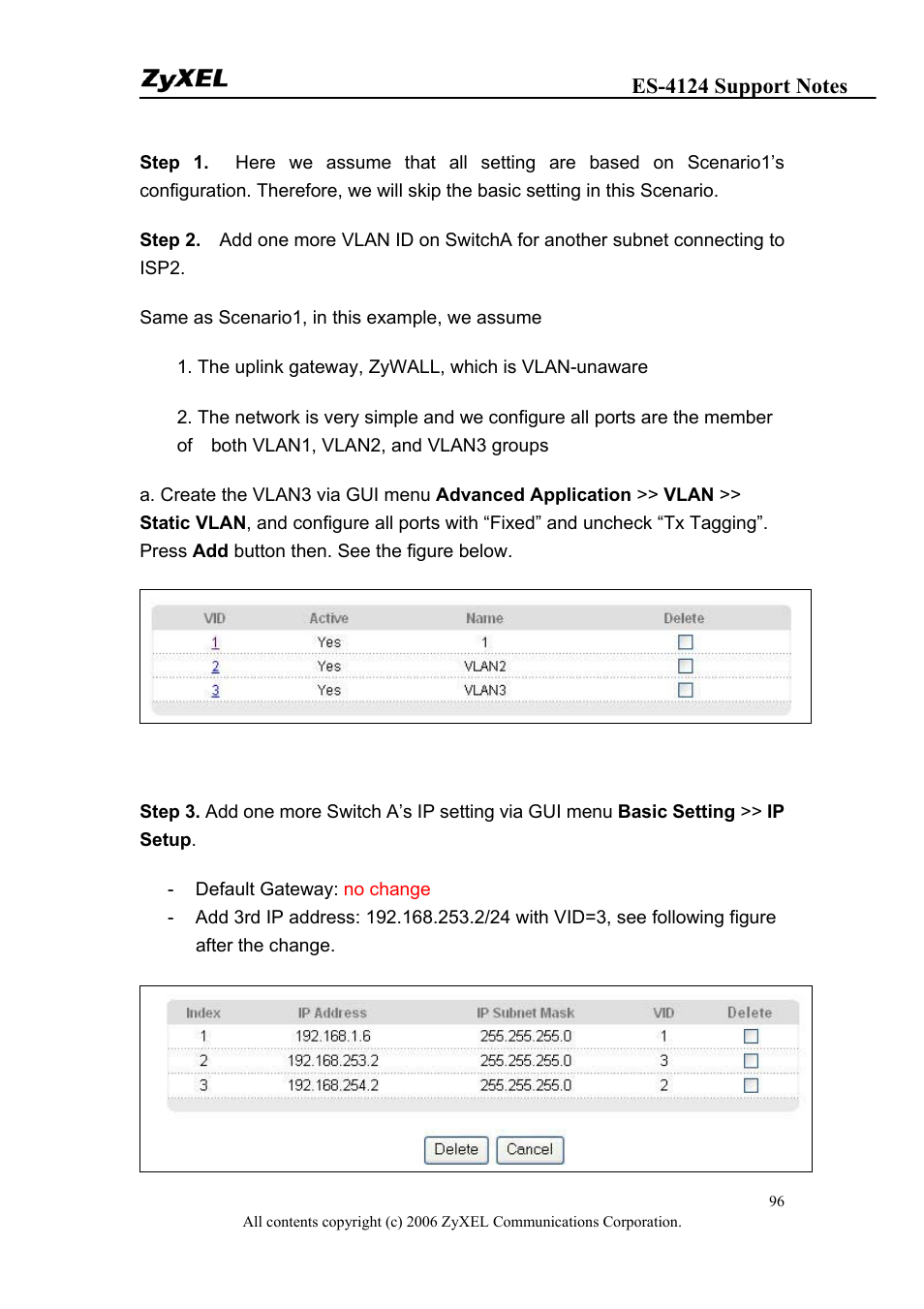 ZyXEL Communications ZyXEL Dimension ES-4124 User Manual | Page 96 / 135