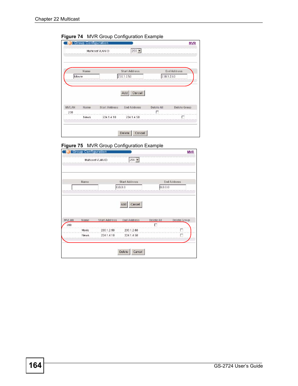 ZyXEL Communications GS-2724 User Manual | Page 164 / 348