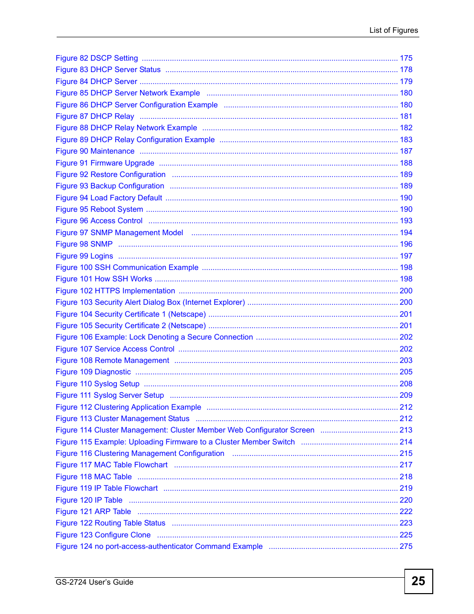 ZyXEL Communications GS-2724 User Manual | Page 25 / 348