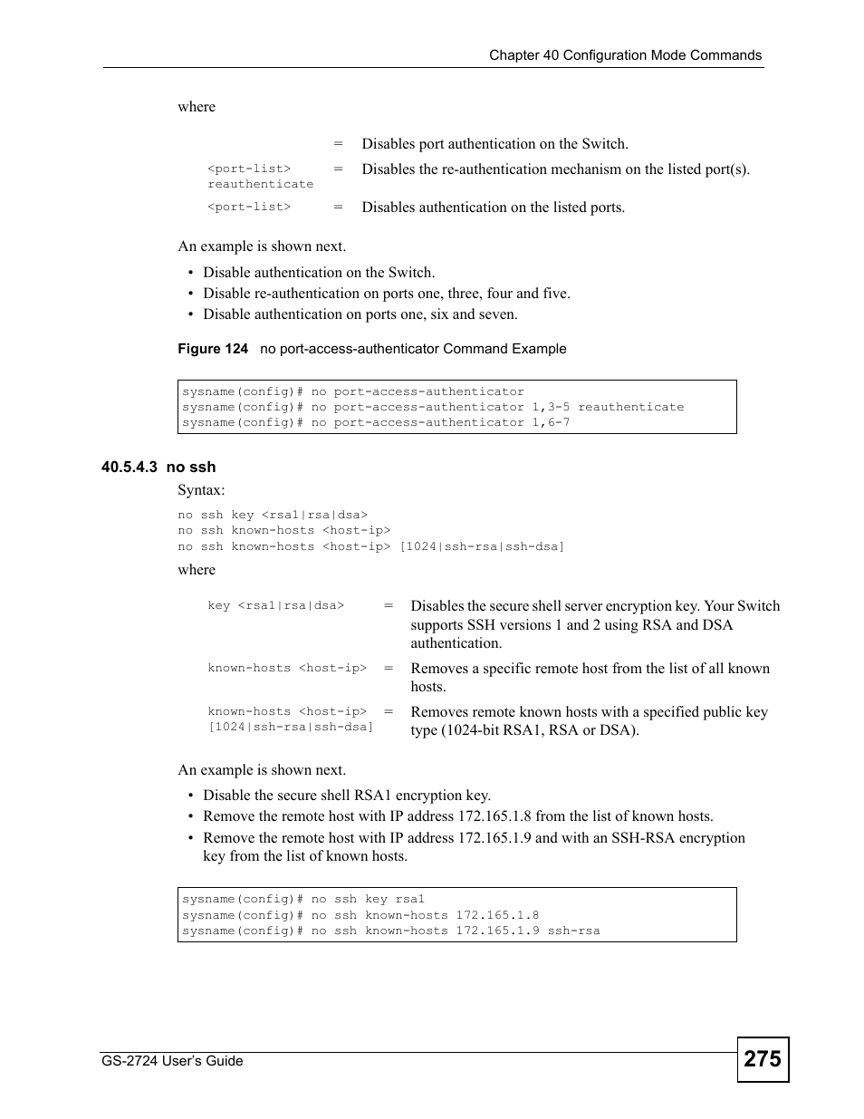 ZyXEL Communications GS-2724 User Manual | Page 275 / 348