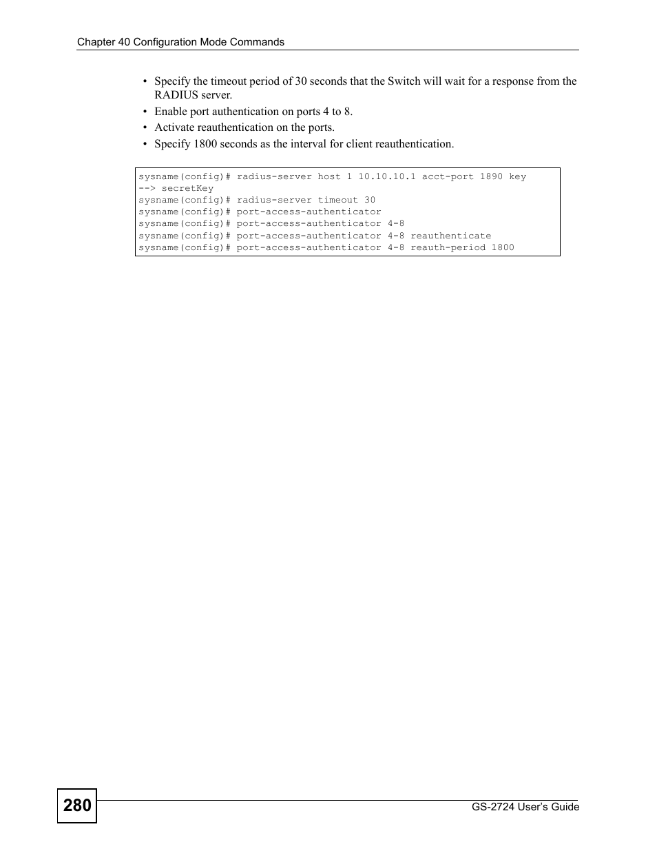 ZyXEL Communications GS-2724 User Manual | Page 280 / 348