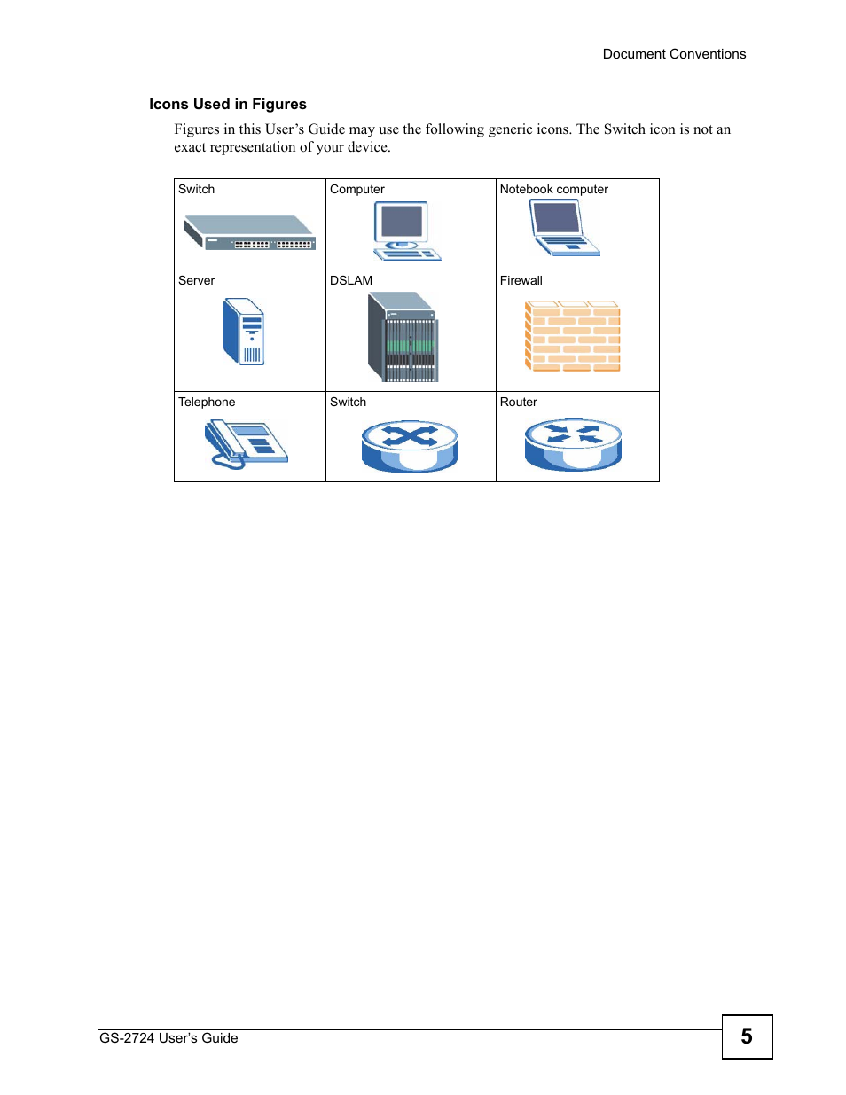 ZyXEL Communications GS-2724 User Manual | Page 5 / 348