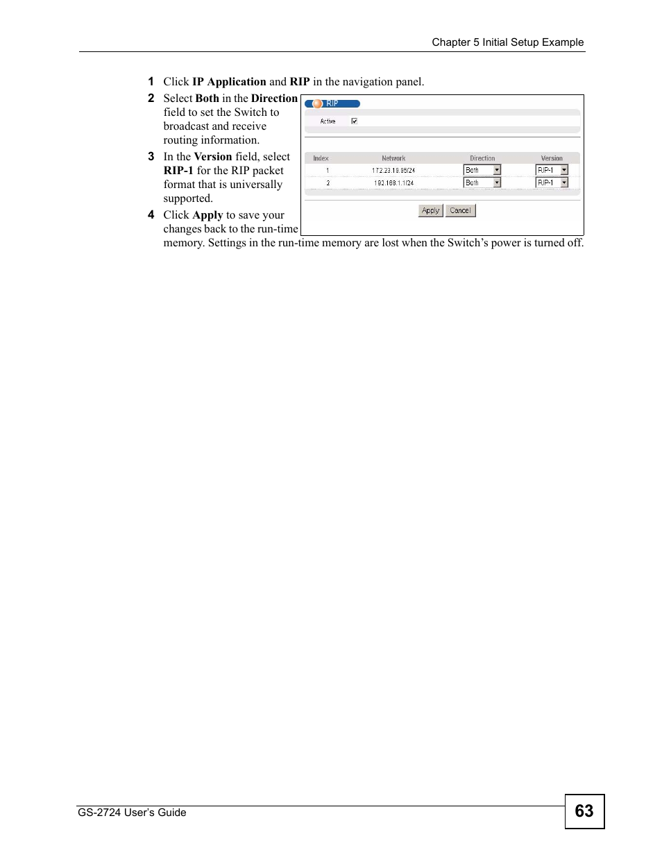 ZyXEL Communications GS-2724 User Manual | Page 63 / 348