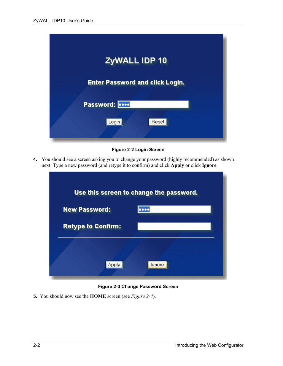 ZyXEL Communications ZyXEL ZyWALL IDP 10 User Manual | Page 22 / 111