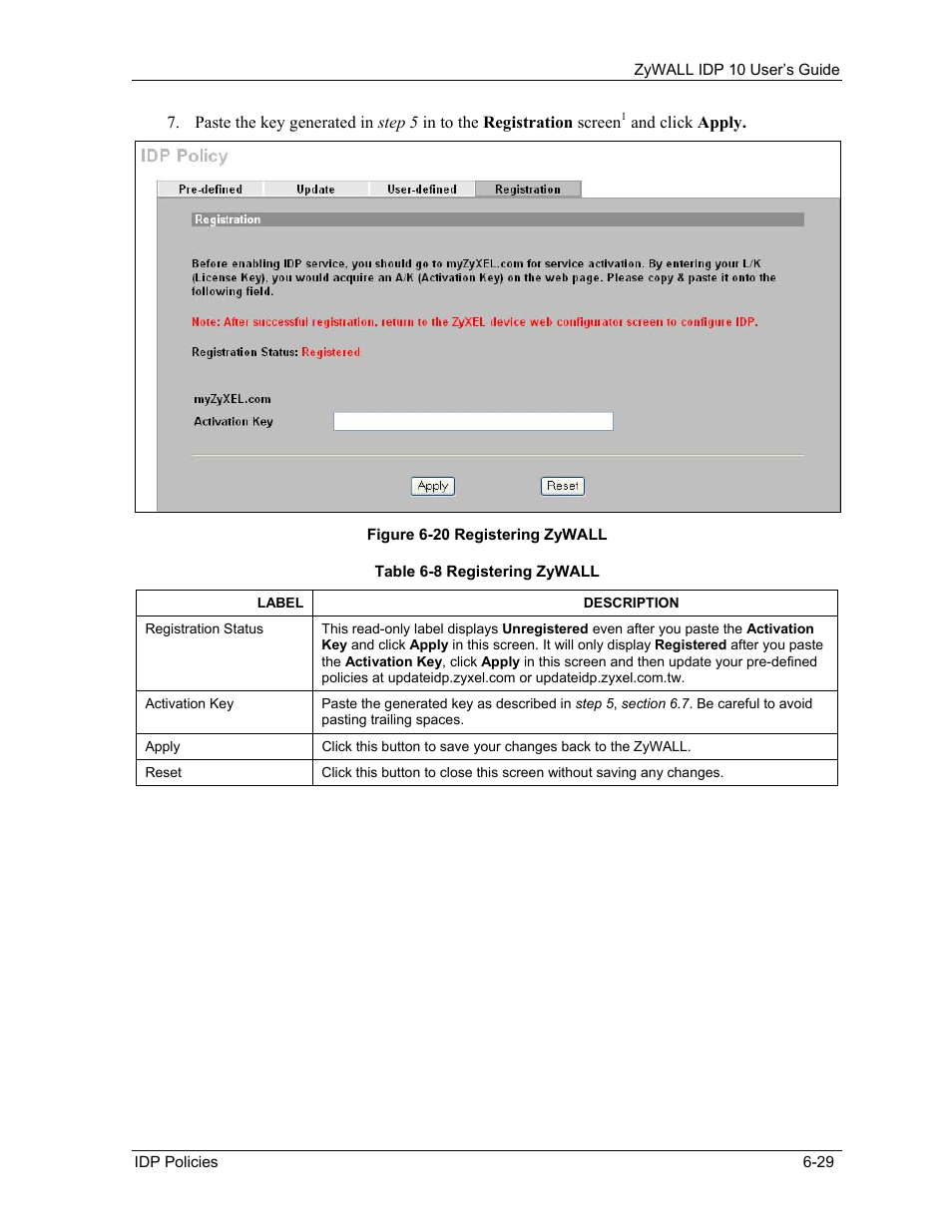 ZyXEL Communications ZyXEL ZyWALL IDP 10 User Manual | Page 75 / 111