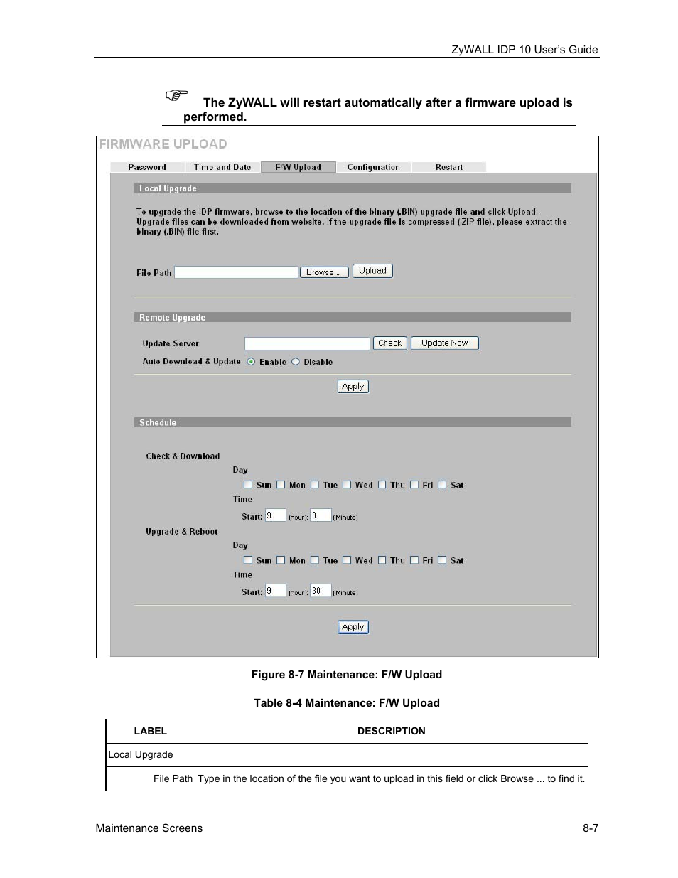 ZyXEL Communications ZyXEL ZyWALL IDP 10 User Manual | Page 89 / 111