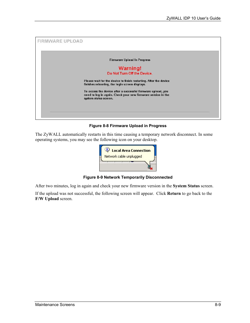ZyXEL Communications ZyXEL ZyWALL IDP 10 User Manual | Page 91 / 111