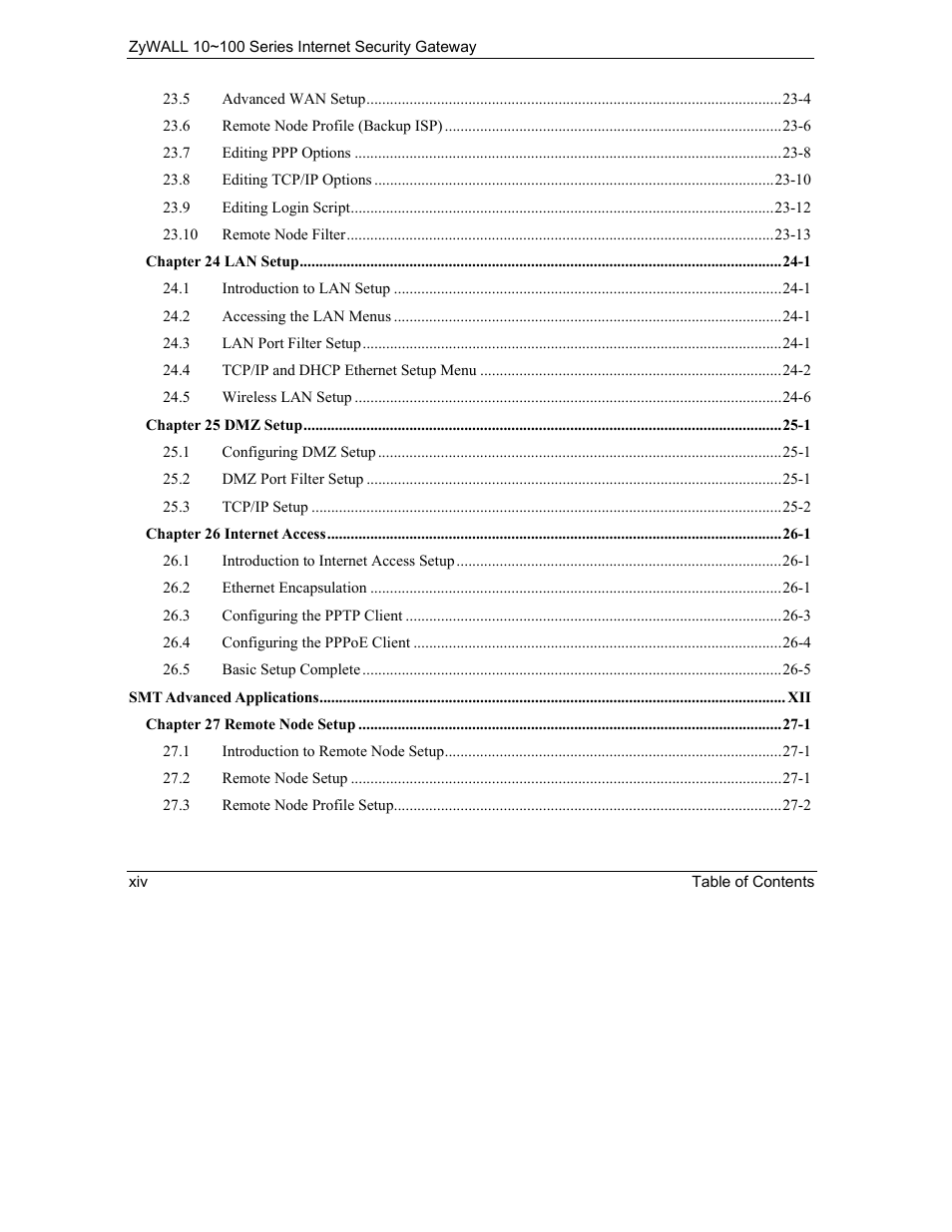 ZyXEL Communications ZyXEL ZyAIR 100 User Manual | Page 14 / 534