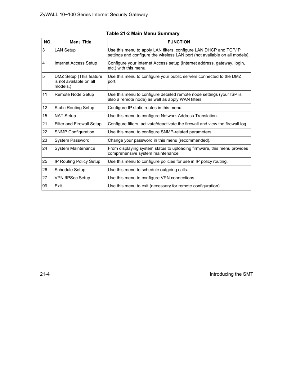 ZyXEL Communications ZyXEL ZyAIR 100 User Manual | Page 318 / 534