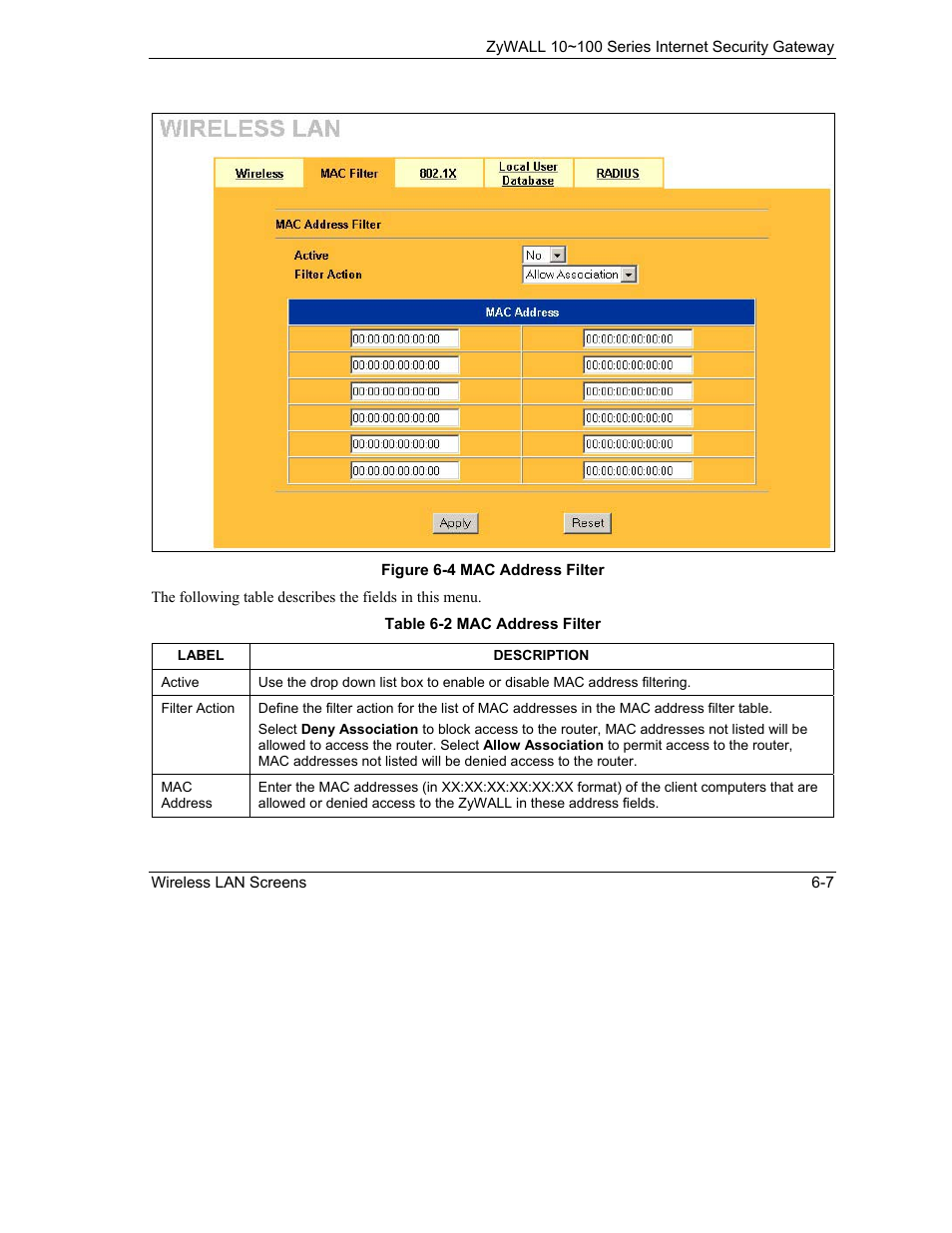 ZyXEL Communications ZyXEL ZyAIR 100 User Manual | Page 83 / 534
