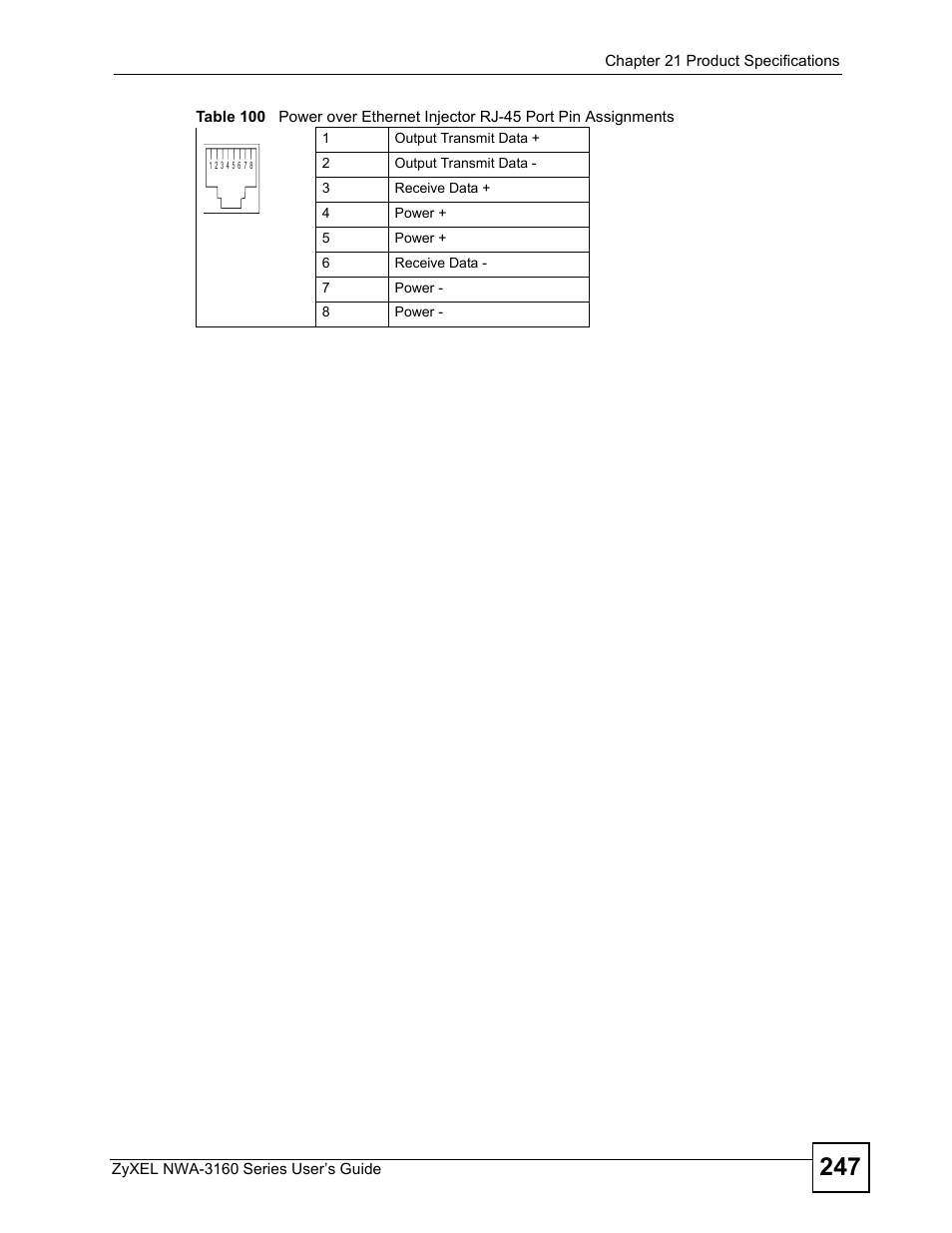 ZyXEL Communications NWA3160 User Manual | Page 247 / 314