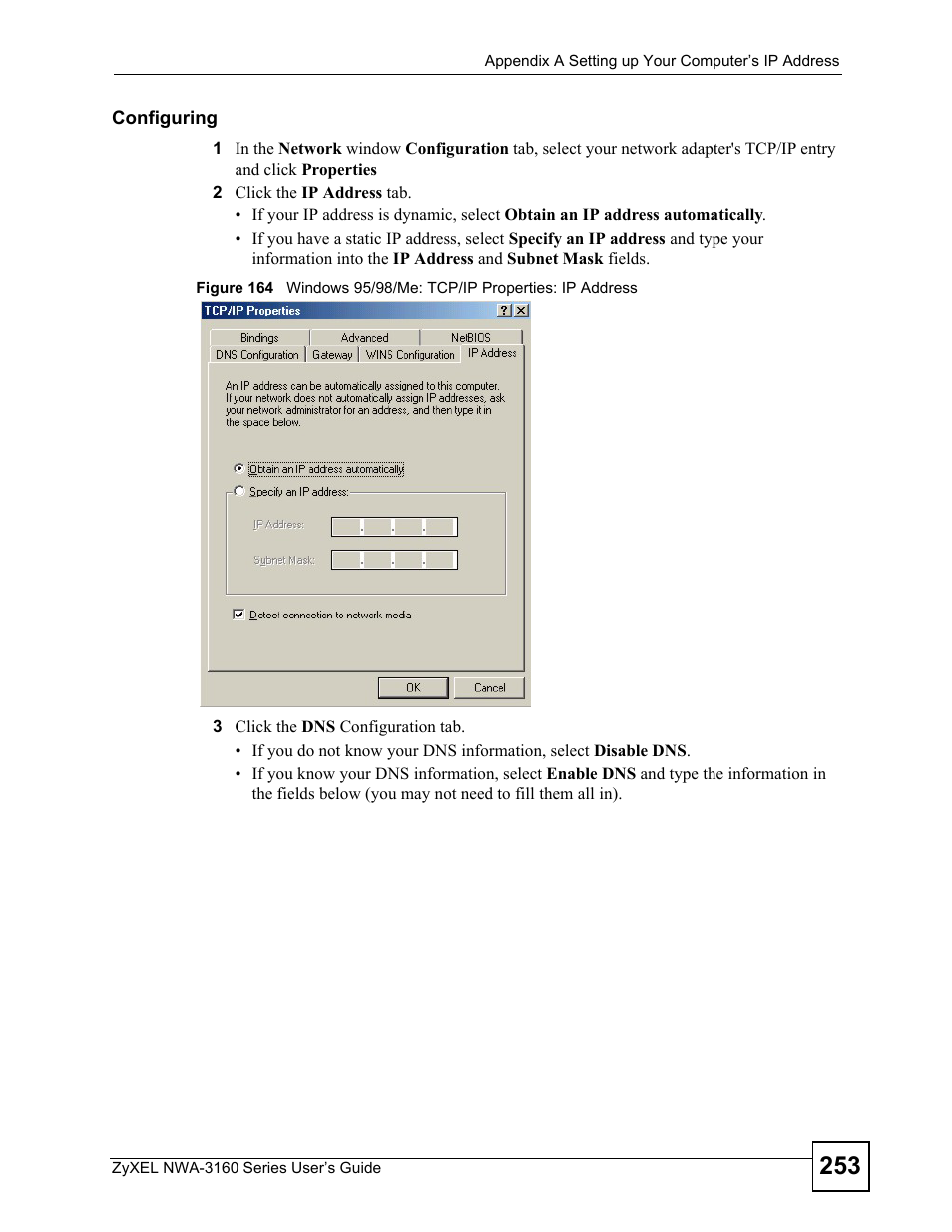 ZyXEL Communications NWA3160 User Manual | Page 253 / 314