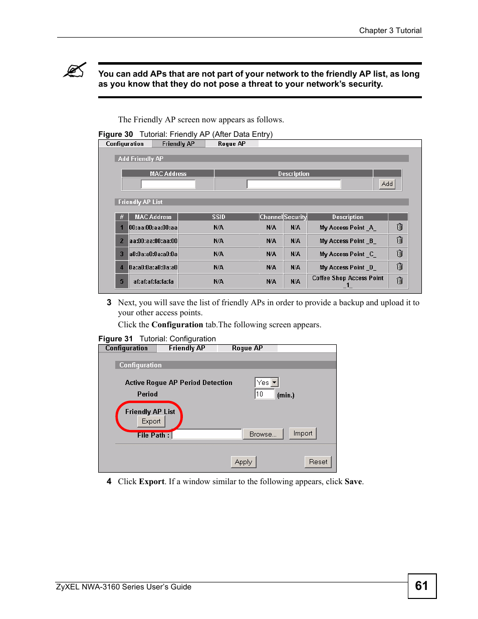 ZyXEL Communications NWA3160 User Manual | Page 61 / 314