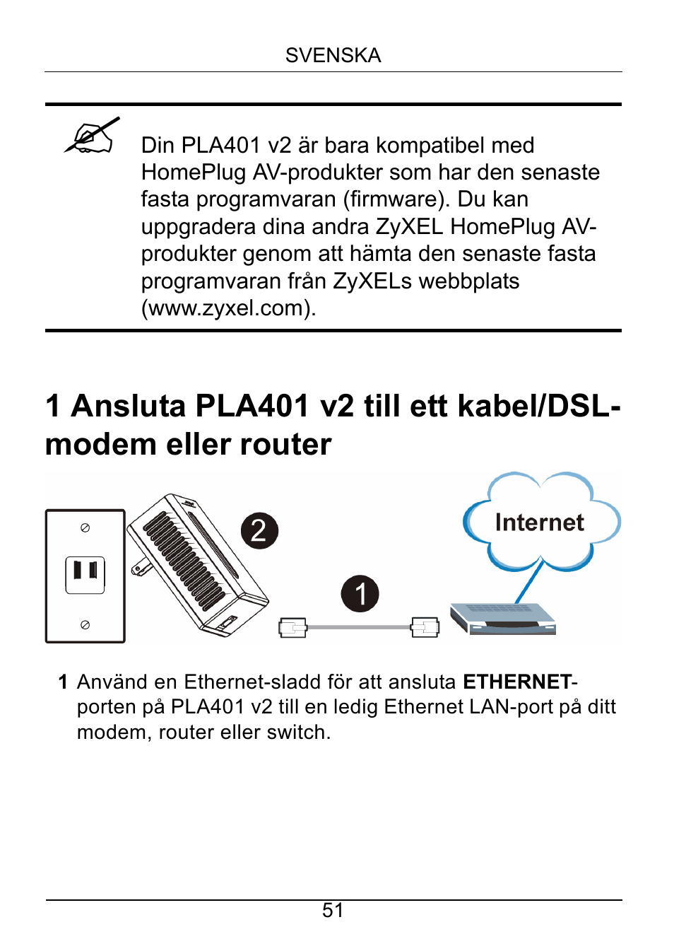 ZyXEL Communications PLA401 v2 User Manual | Page 51 / 58