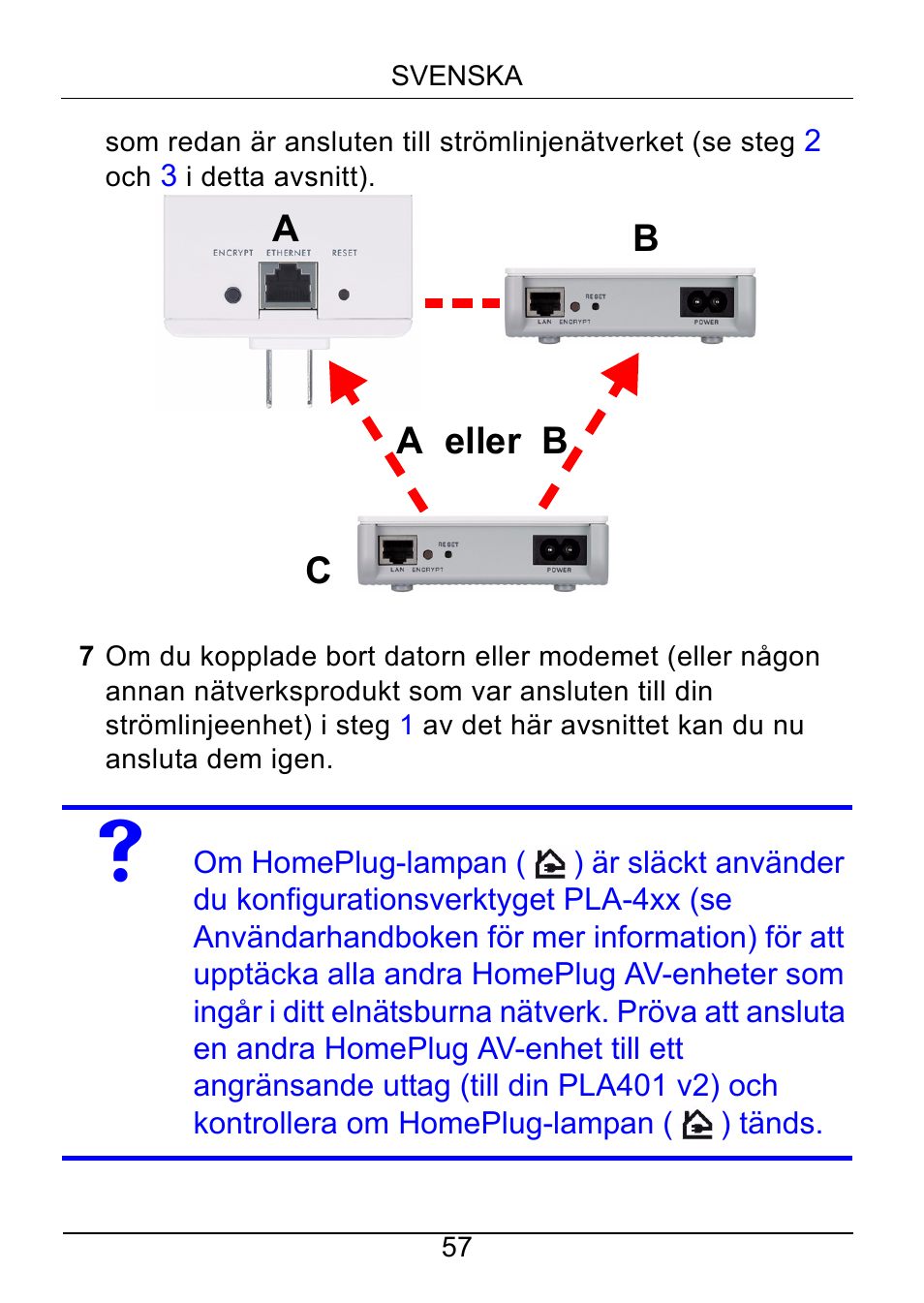 Ca eller b b a | ZyXEL Communications PLA401 v2 User Manual | Page 57 / 58