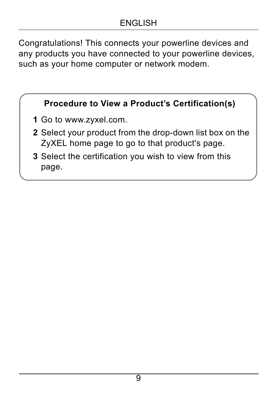 ZyXEL Communications PLA401 v2 User Manual | Page 9 / 58