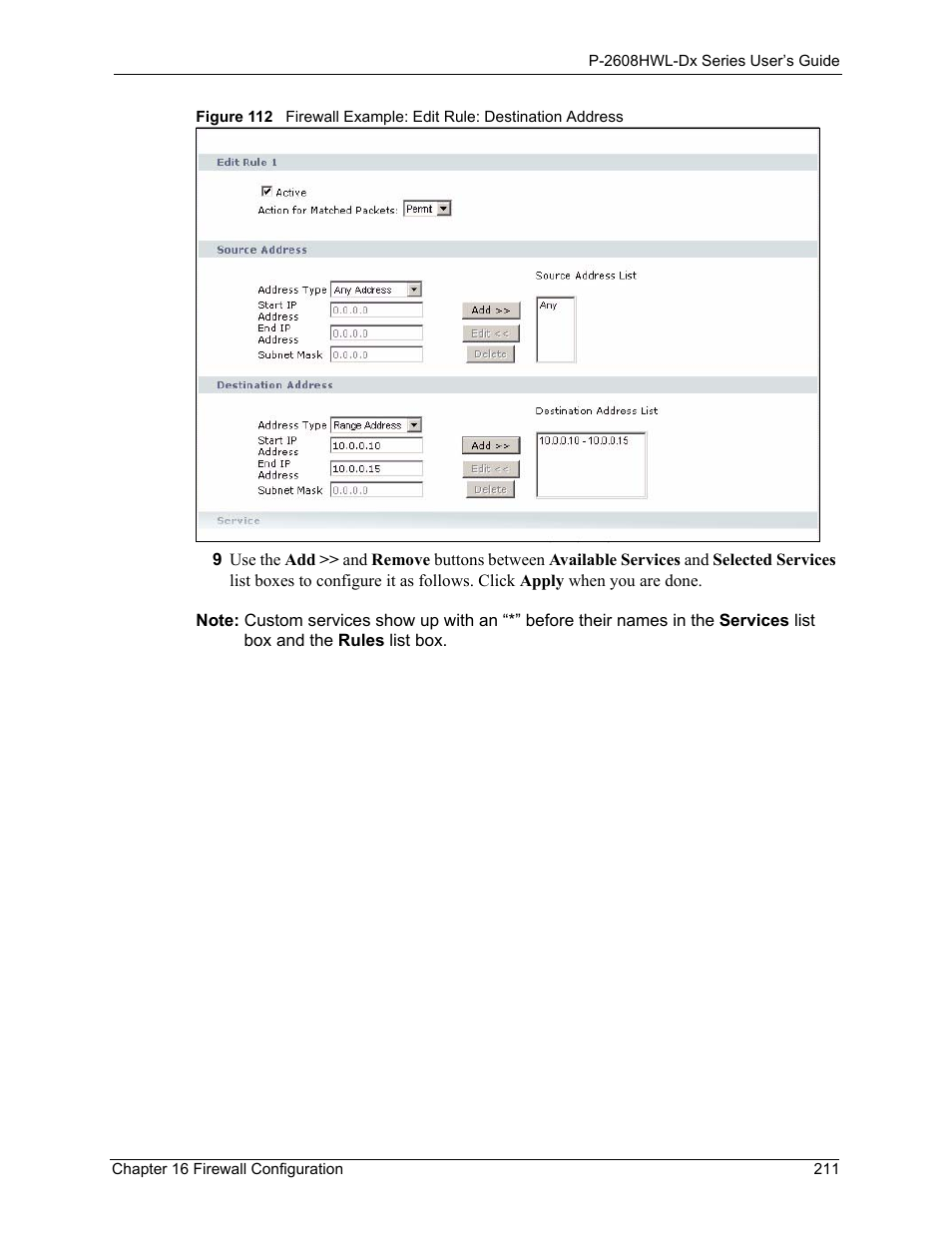 ZyXEL Communications P-2608HWL-Dx Series User Manual | Page 211 / 451