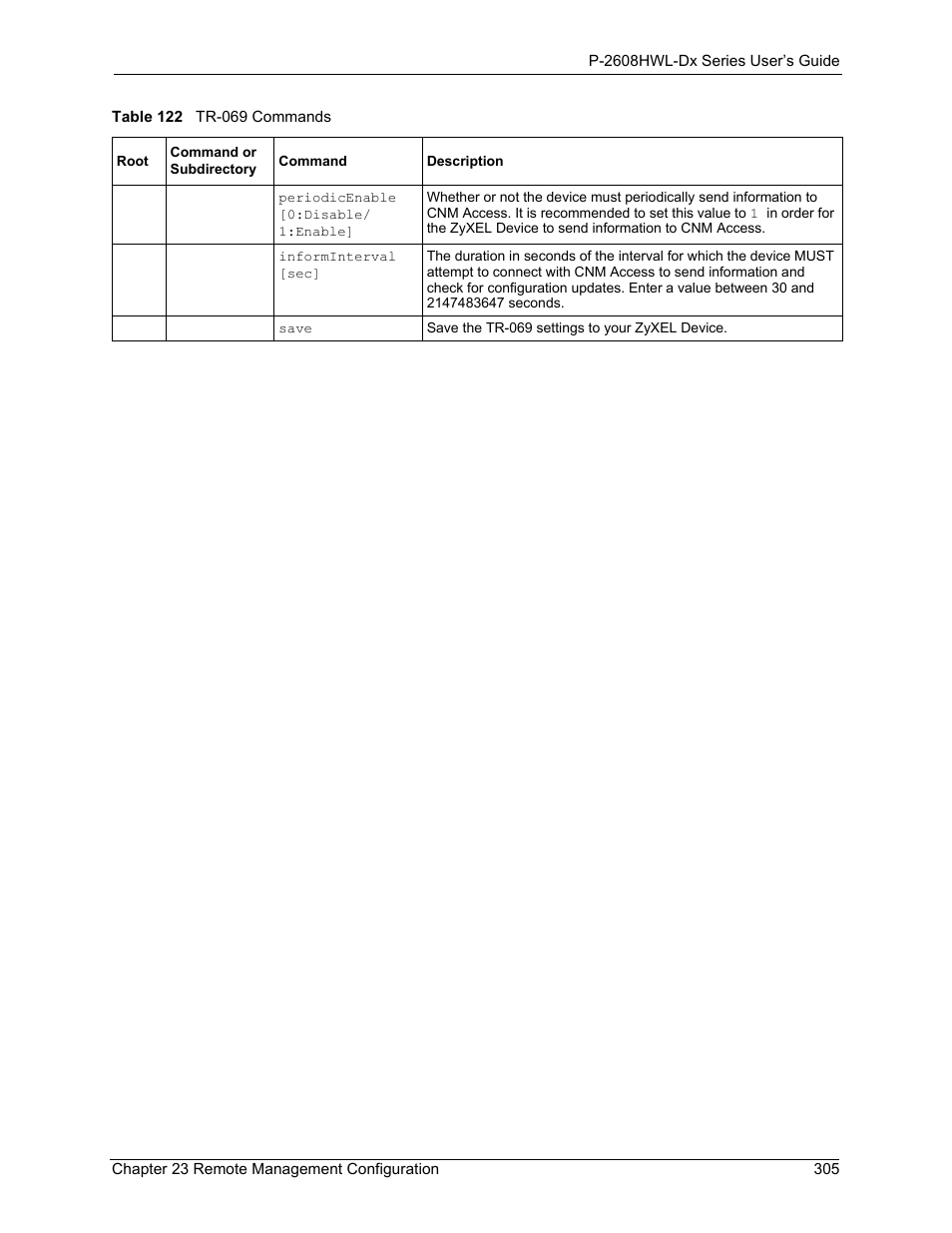 ZyXEL Communications P-2608HWL-Dx Series User Manual | Page 305 / 451