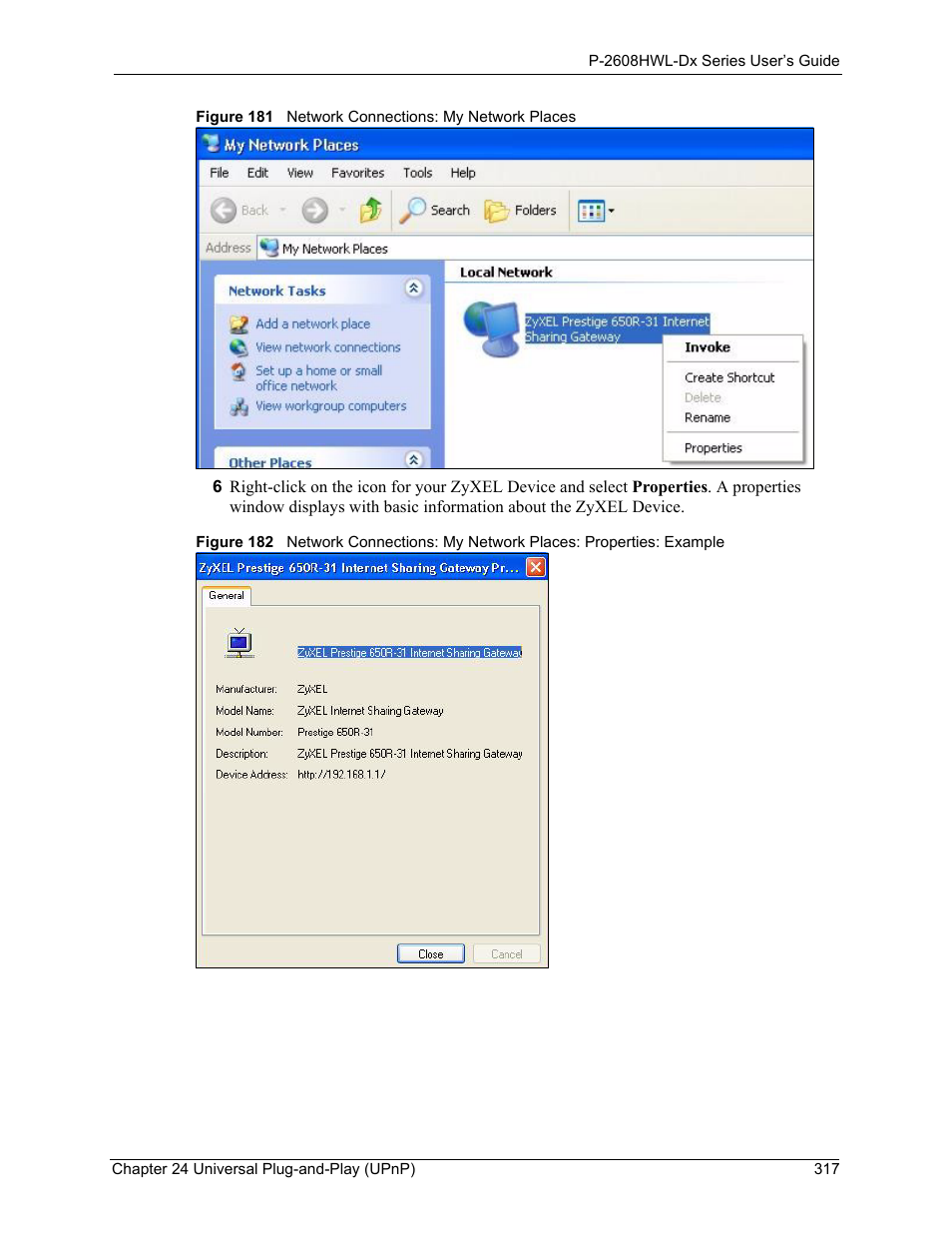 ZyXEL Communications P-2608HWL-Dx Series User Manual | Page 317 / 451