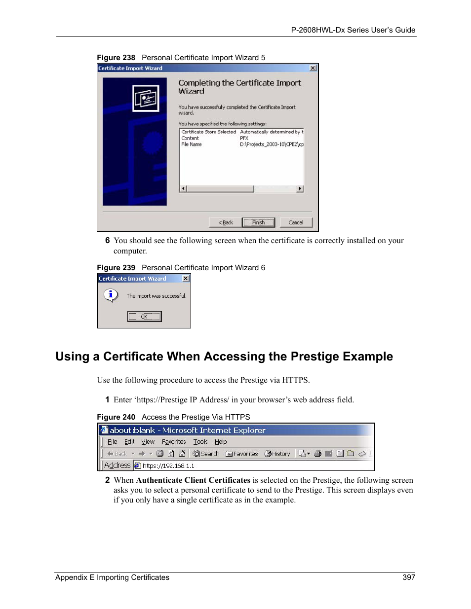 ZyXEL Communications P-2608HWL-Dx Series User Manual | Page 397 / 451