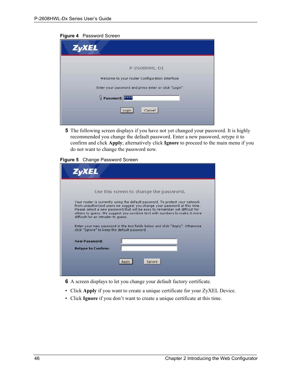 ZyXEL Communications P-2608HWL-Dx Series User Manual | Page 46 / 451