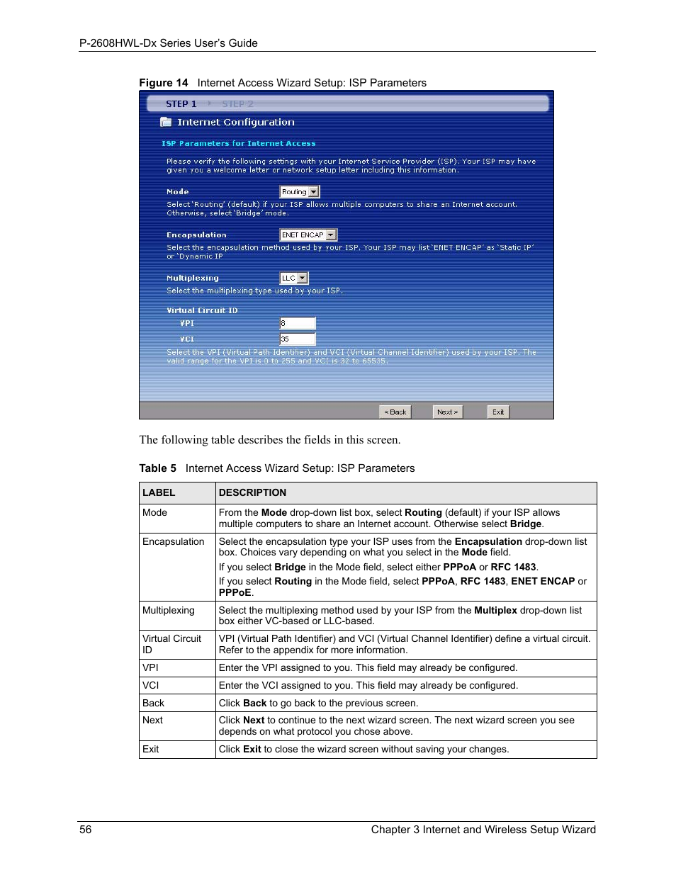ZyXEL Communications P-2608HWL-Dx Series User Manual | Page 56 / 451