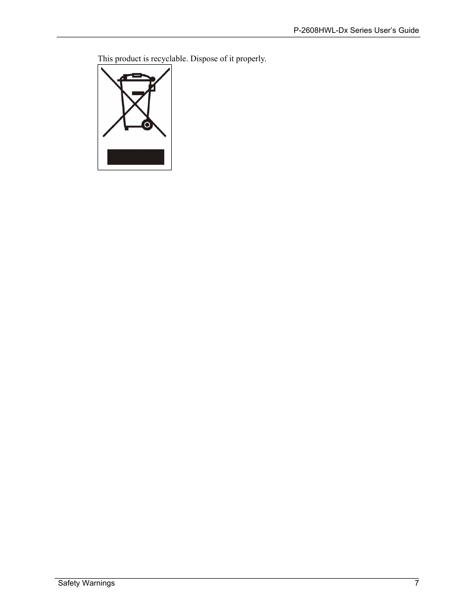 ZyXEL Communications P-2608HWL-Dx Series User Manual | Page 7 / 451