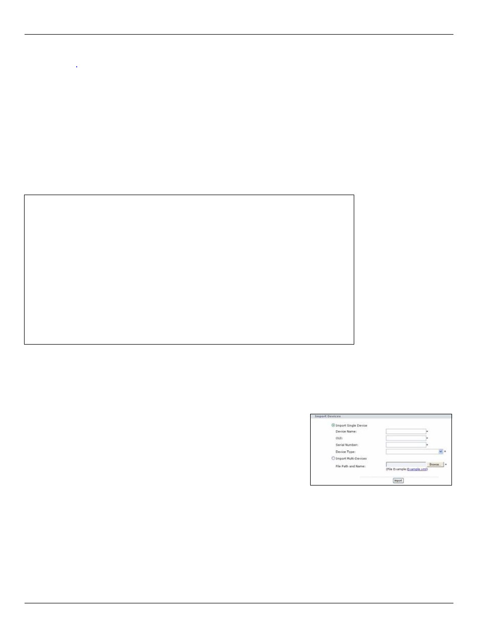 1 editing an xml file for multiple devices, 2 importing devices, Editing an xml file for multiple devices | Importing devices, Ge access. see | ZyXEL Communications Auto Configuration Server Vantage Access User Manual | Page 13 / 16